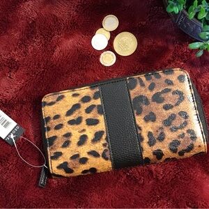NWT Leopard Print Wallet Clutch